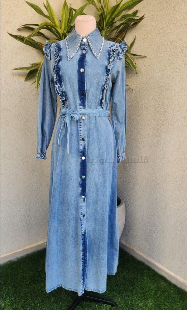 فستان جينز مع لولو